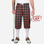 'Par 5' Mens Plaid Golf Knickers & Cap