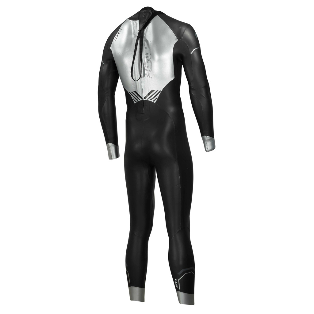 Zone3 - Men's Agile Wetsuit 2024 - Black/Silver/Gunmetal - Full Season Hire