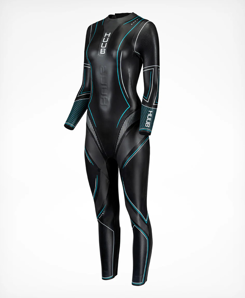 HUUB- Women's Aura 2 3:3 Wetsuit - 2026 - Black/Sky Black - Wetsuit Hire