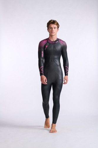 2XU - Men's Propel Pro Wetsuit - Black/Punk Pink - 2026 - Wetsuit Hire