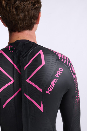 2XU - Men's Propel Pro Wetsuit - Black/Punk Pink - 2026 - Wetsuit Hire