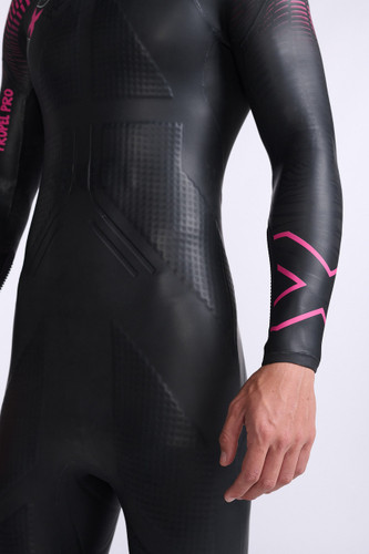 2XU - Men's Propel Pro Wetsuit - Black/Punk Pink - 2026 - Wetsuit Hire