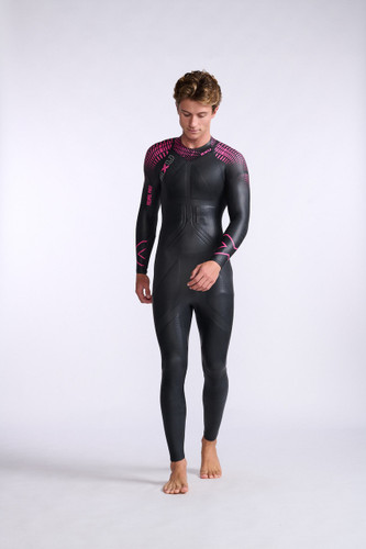 2XU - Men's Propel Pro Wetsuit - Black/Punk Pink - 2026 - Wetsuit Hire