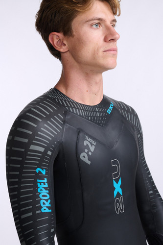 2XU - Men's P:2 Propel Wetsuit - Black/Aloha - 2026 - Wetsuit Hire