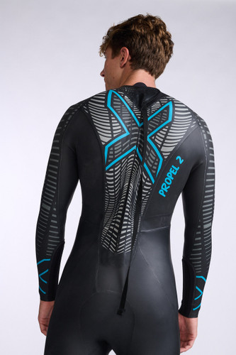 2XU - Men's P:2 Propel Wetsuit - Black/Aloha - 2026 - Wetsuit Hire