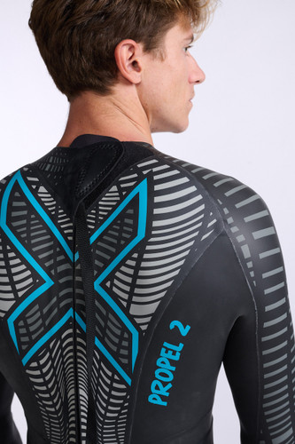 2XU - Men's P:2 Propel Wetsuit - Black/Aloha - 2026 - Wetsuit Hire