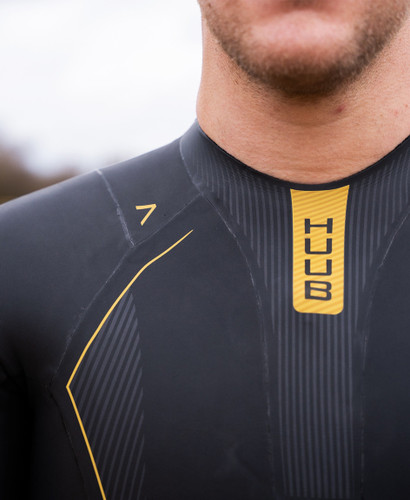 HUUB- Men's Alchemy 3:5 Wetsuit - 2026 - Black/Grey/Gold - Wetsuit Hire