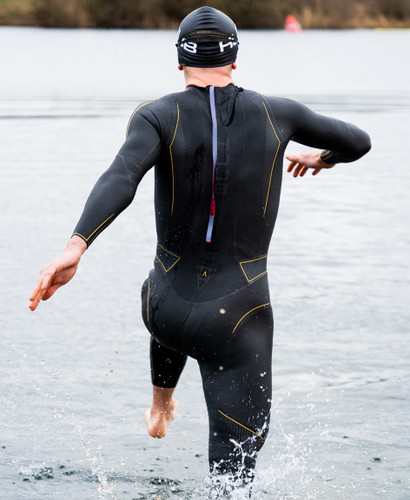 HUUB- Men's Alchemy 3:5 Wetsuit - 2026 - Black/Grey/Gold - Wetsuit Hire