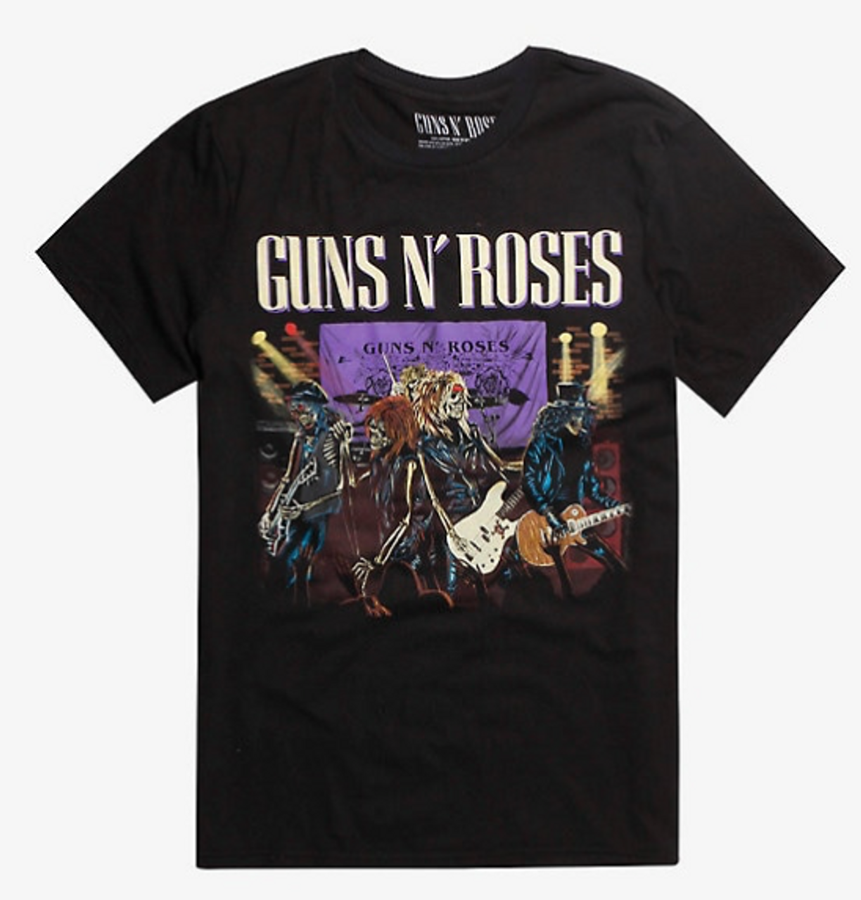 Guns N Roses Appetite For Destruction Skeleton Bans T Shirt