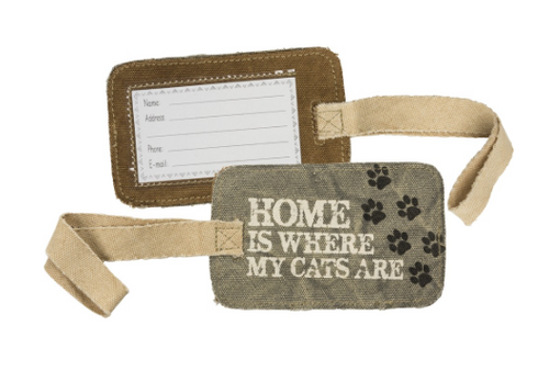 Luggage Tag - Home is Where My Cats Are