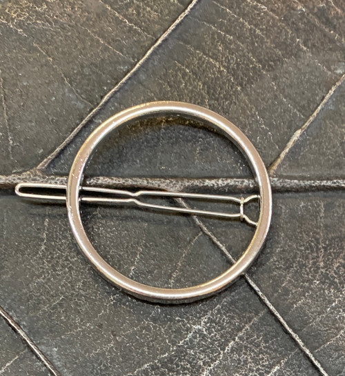 Circle Hair Clip- Silver