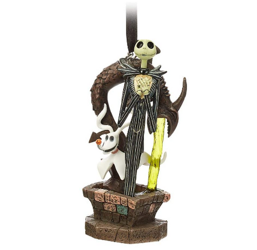 Jack Skellington and Zero Light-Up Living Magic Sketchbook Ornament