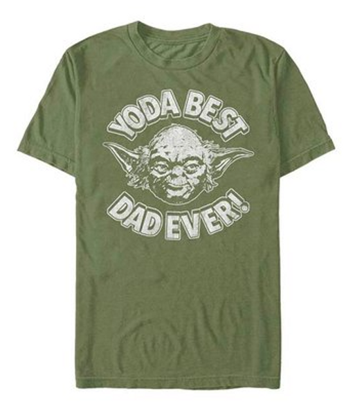Star Wars Green 'Yoda Best Dad Ever' Tee - Men - Small