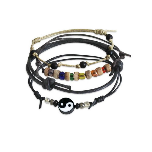 Yin Yang Bracelets - 4 Piece Charm Bracelet Pack by O Yeah Gifts