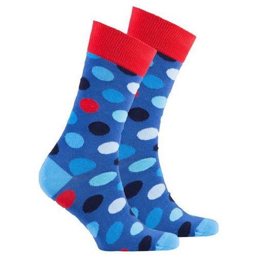 Men's Red Admiral Dot Socks by Socks n Socks