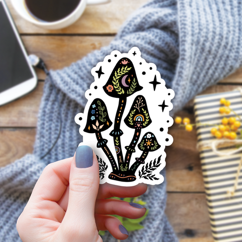 Magical Mushrooms Sticker by Wildly Enough
