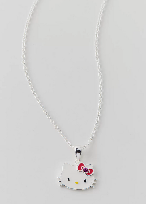 Hello Kitty Enamel & Crystal Necklace