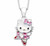 Hello Kitty Sterling Silver Enamel Ballerina Necklace