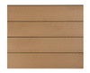 Teak - add as many boards together to make the panel.  This example shows 4 boards but a 6ft (1.8m) tall fence panel would need 9 boards