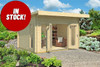 BIG JANUARY SALE - Barbados 3 - 4.0m x 3.1m - 44mm Log Cabin with FREE Installation and Base Included