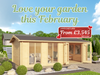 Love your garden this February with our discounted Shetland Summerhouse