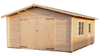 Roger Garage 2 - 4.5m x 5.5m - 44mm Log Garage