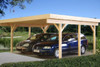 Karl 3 - 5.5m x 6.0m - Wooden Car Shelter - Under 2.5m