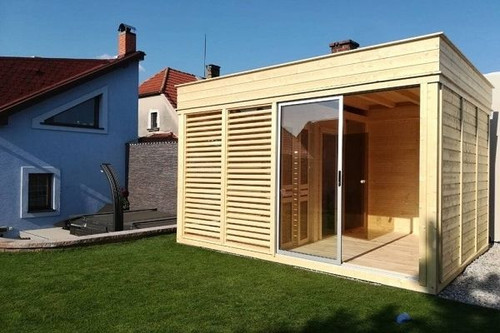 Sauna Cube 3 x 4m with Lounge
