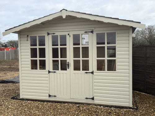 Ex Display AJ Sectional Barton 10x6 Summerhouse, includes new roofing felt, dismantle, delivery and Installation