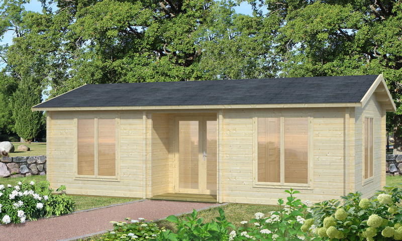 The Anna 2 Log Cabin is a wonderful multi-room holiday home made from 70mm thick logs from Palmako.