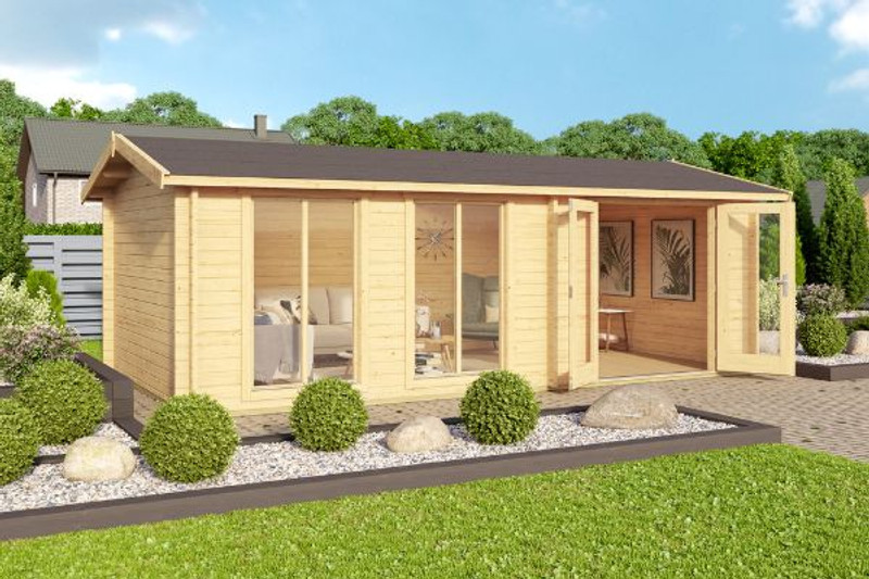 The Shetland 44 Cabin is a brilliant Apex roof model and perfect as a home office, studio or gym or simply somewhere to relax.  This model is on display at both the Downham Display Site and also our Norwich branch.