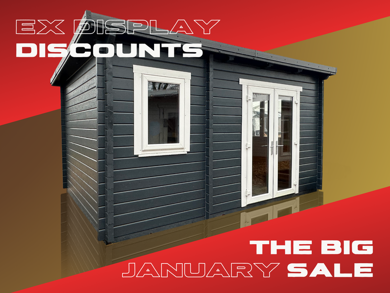 Ex Display 69mm Multi-Room Cabin with Upgraded UPVC Doors and Windows.