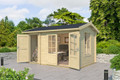 Wrexham 1 - 3.9m x 2.4m - 44mm Log Cabin - Under 2.5m