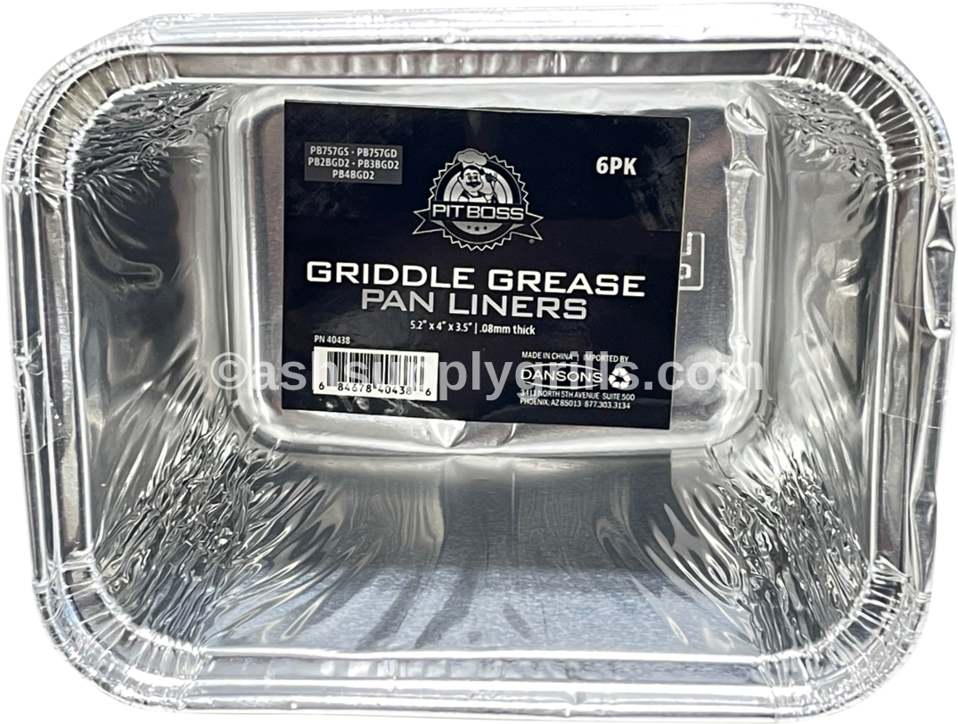 40438 PIT BOSS GRIDDLES GENUINE ACCESSORY GREASE PAN LINERS 4BGS/D