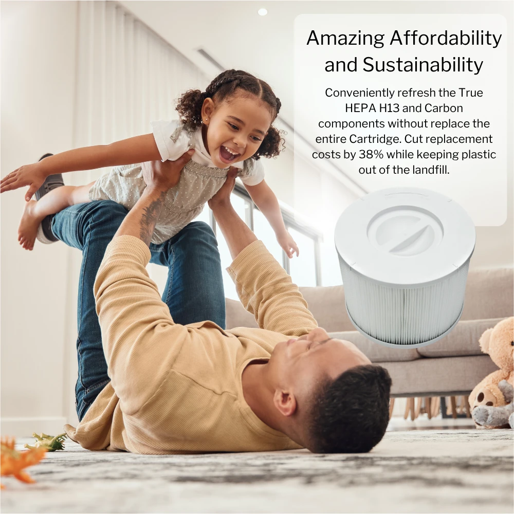 3-Pack Air Purifier Advanced Cartridge Replacement Filter