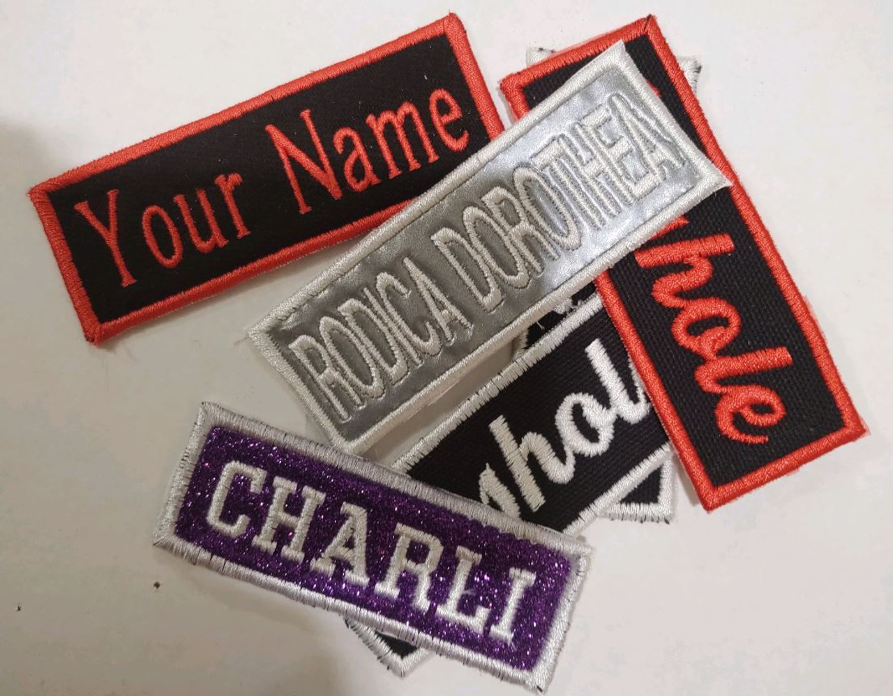 Custom Embroidery Name Tag Patches - Jordan Concepts LLC