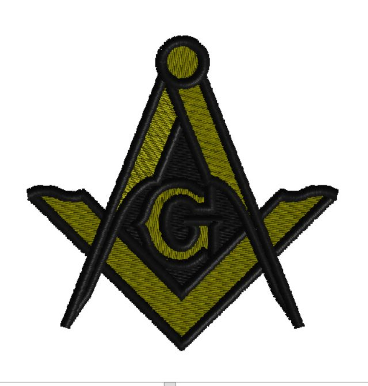 Embroidery Patch - MASONIC LOGO PATCH embroidered iron-on FREEMASON SQUARE  COMPASS MASON EMBLEM - Jordan Concepts LLC