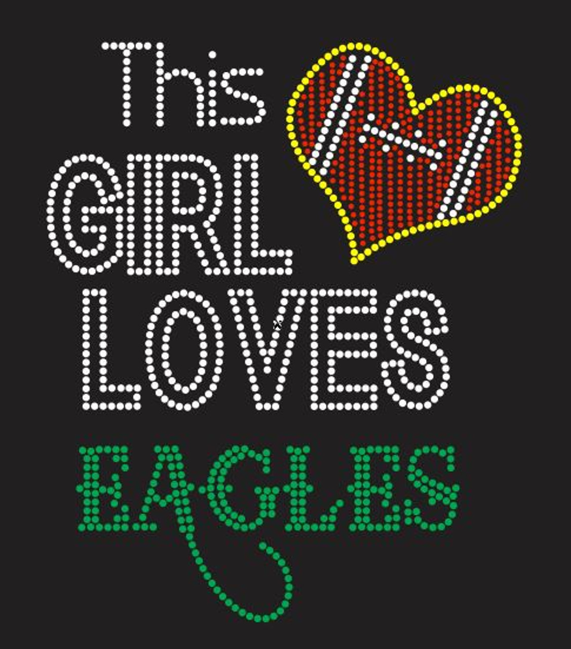 Philadelphia Eagles Rhinestone SVG