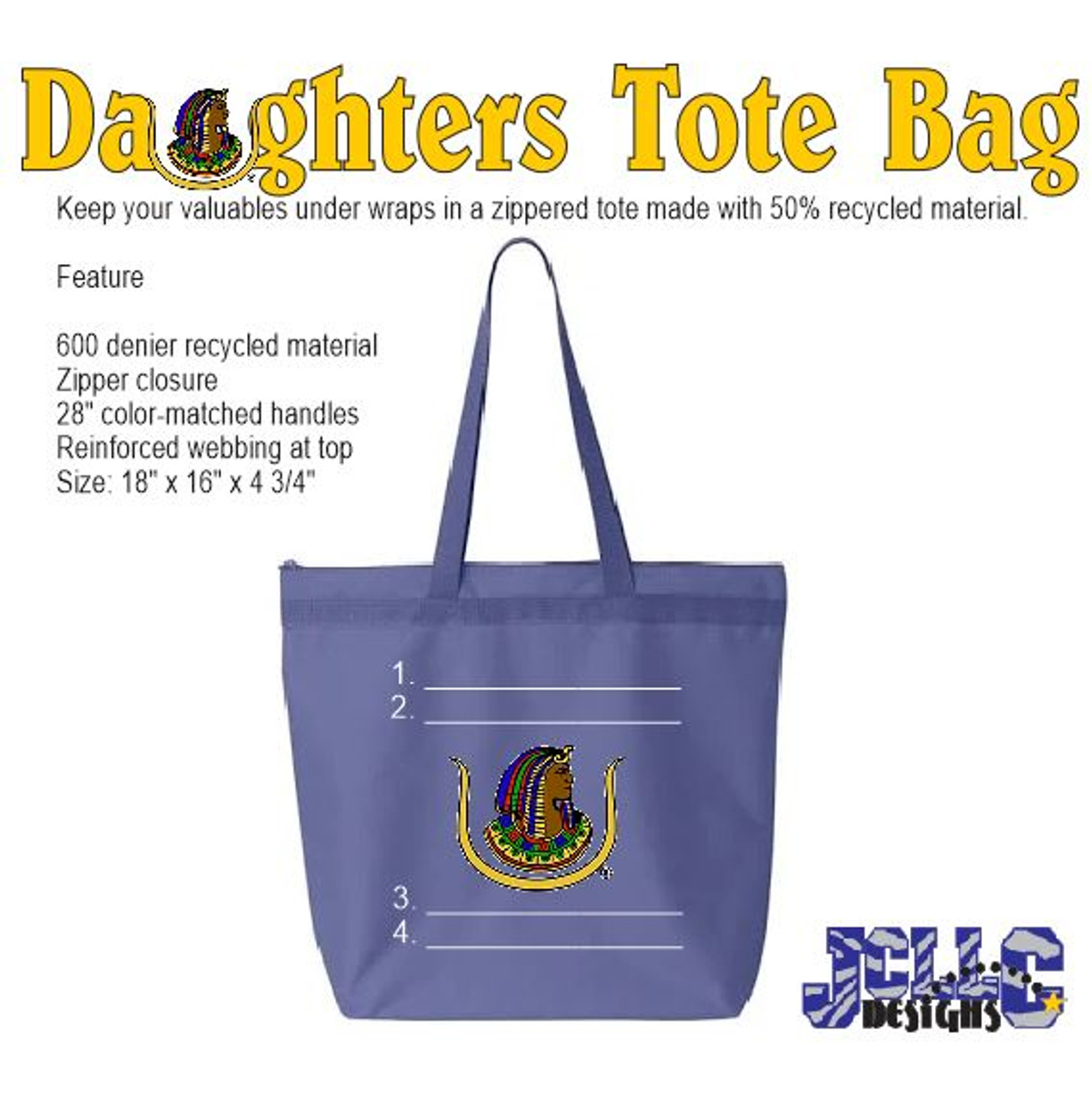 Daughters (DOI) Custom Tote Bag - Jordan Concepts LLC