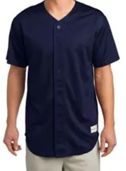 Teamwork Speedster Full Button Cool Mesh Jersey (Navy 4X))