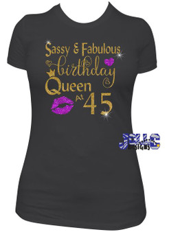 HT Vinyl - Sassy and Fabulous Birthday Tee