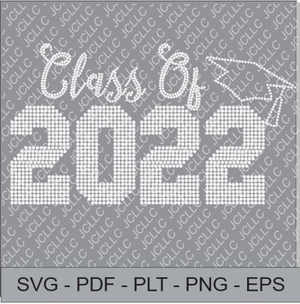 Rhinestone Template - Class of 2022