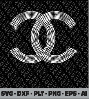 Rhinestone Template - CC Logo