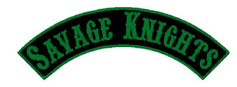 Embroidery Patch - Top Rocker Savage Knights