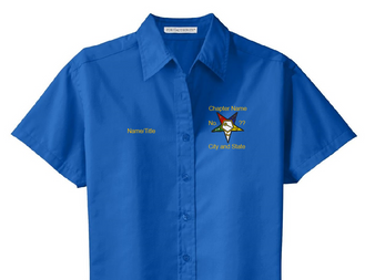 Embroidery - Mason, OES, HOJ etc. (Port Authority Button Up)