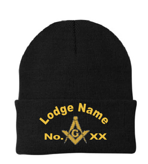 Embroidery - Custom Masonic Beanie Cap