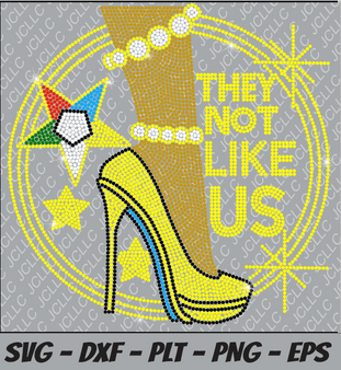Rhinestone SVG - OES The Not Like Us