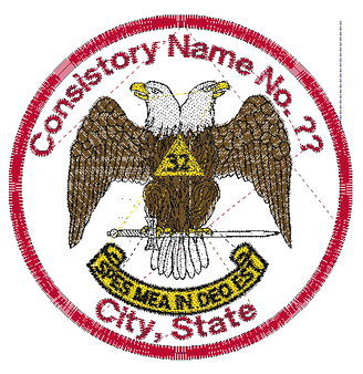 Embroidery Patch - Custom Circle 32 Degrees