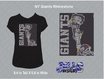Giants Bettyboop Rhinestone Design
