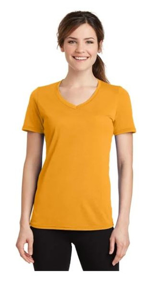 Port & Company LPC381V Ladies Essential Blended Performance V-Neck T-Shirt